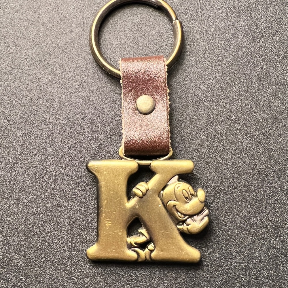 Disney “K” Mickey Mouse Keychain